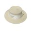 CELINE TRIOMPHE RAFFIA BOATER HAT WITH SILK IN BEIGE