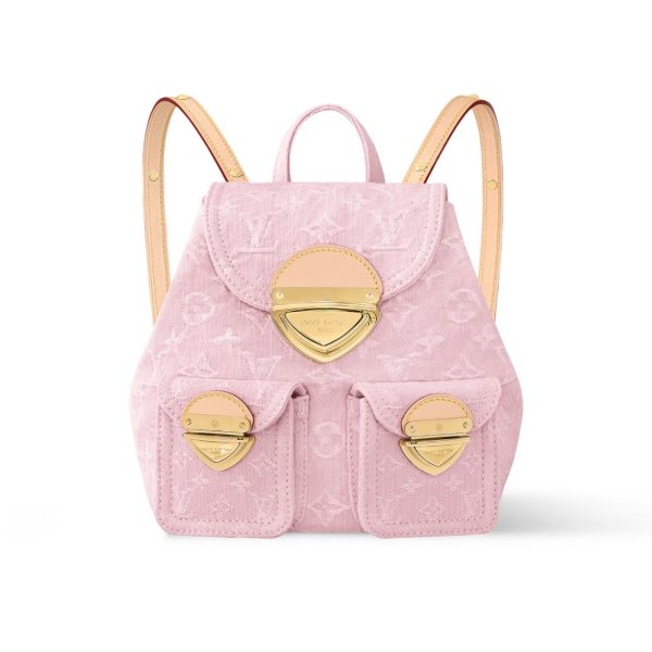 LOUIS VUITTON VENICE BACKPACK DENIM PINK 24CM M13031