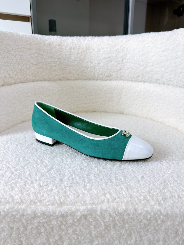 Chanel Suede Flat Heels