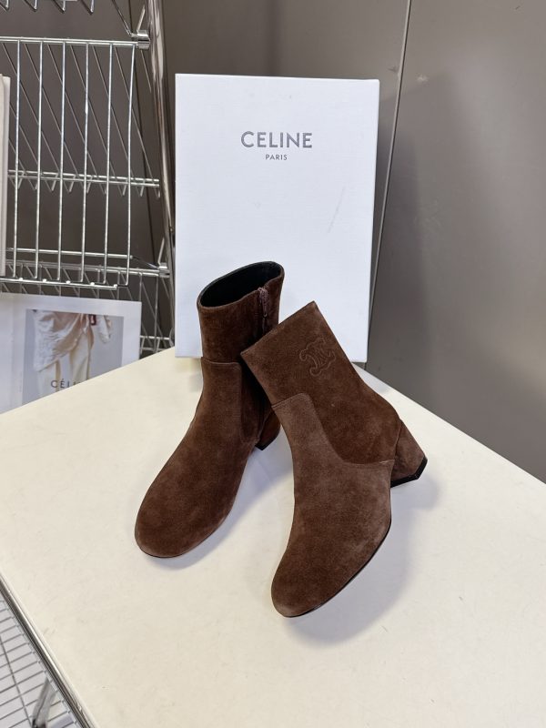 Celine Triomphe Short Boots