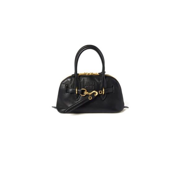 MIUMIU Small Aventure nappa leather top-handle bag(HIGH-END GRADE)