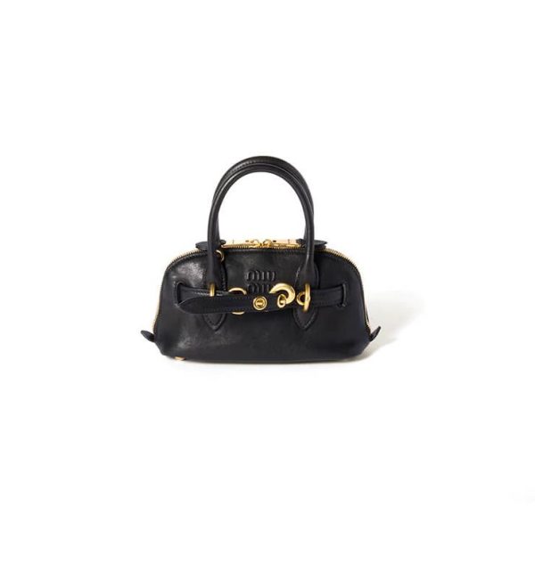 MIUMIU Mini Aventure mini nappa leather bag(HIGH-END GRADE)