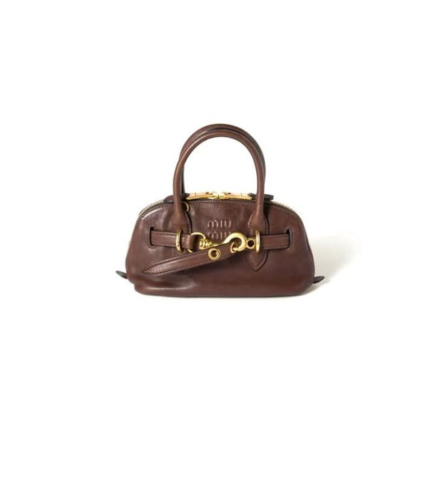 MIUMIU Mini Aventure mini nappa leather bag(HIGH-END GRADE)