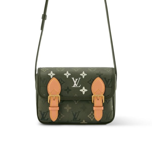 LOUIS VUITTON SATCHEL WEARABLE WALLET KHAKI 19CM