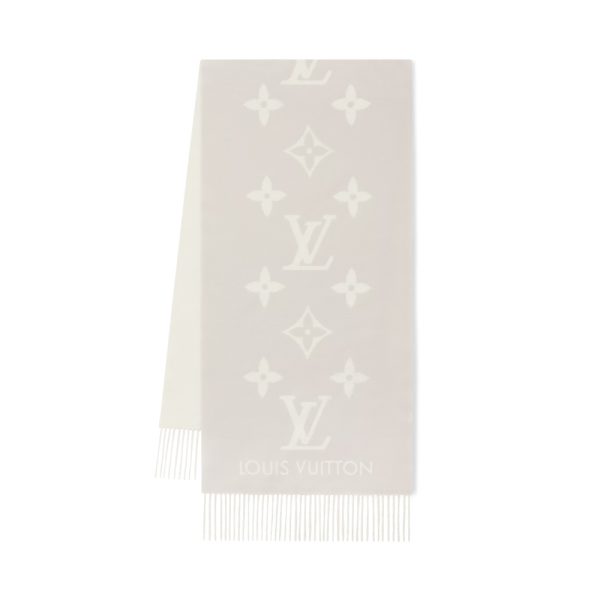 LOUIS VUITTON REYKJAVIK SCARF GREY 180CM M78909