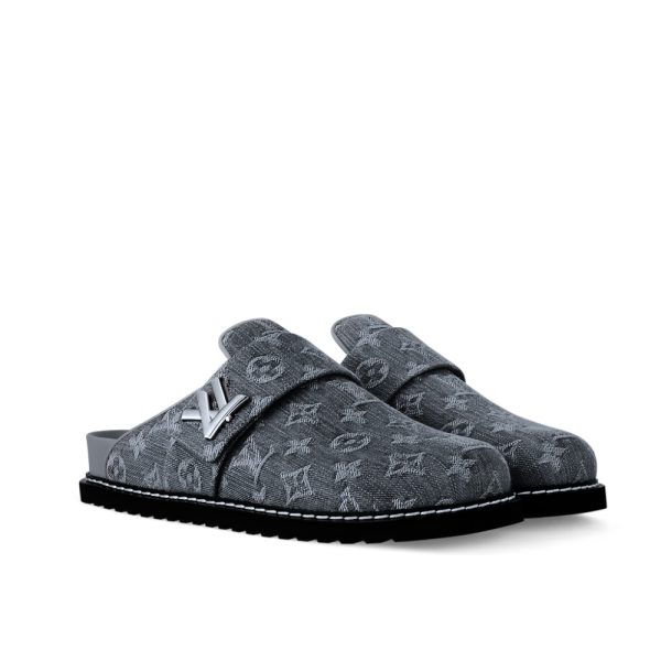 LOUIS VUITTON LV COSY COMFORT MULE GRAY