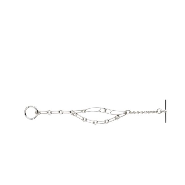 HERMES CHAINE DANCRE PUNK BRACELET SILVER