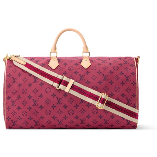 LOUIS VUITTON KEEPALL FOLDABLE 45 MONOGRAM RED 45CM M25772