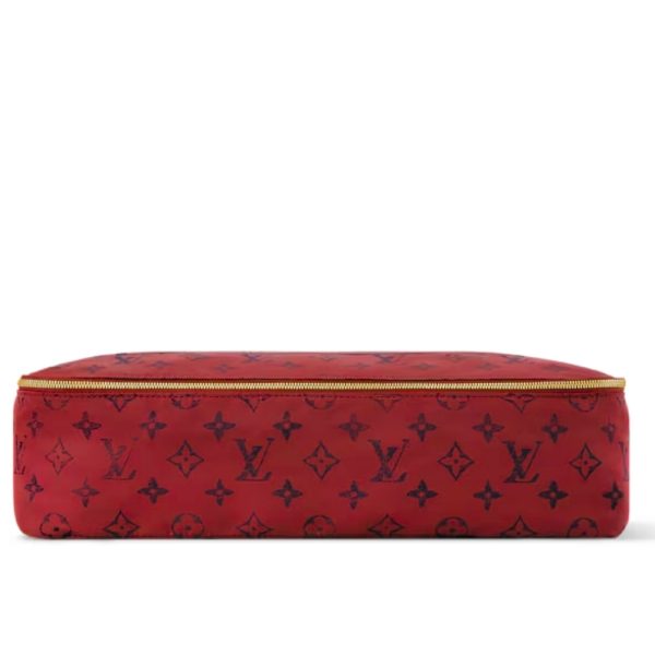LOUIS VUITTON PACKING CUBE GM MONOGRAM RED 34CM